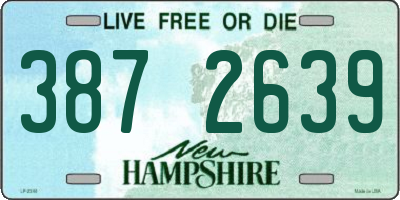 NH license plate 3872639