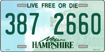 NH license plate 3872660
