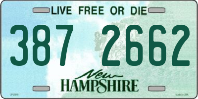 NH license plate 3872662