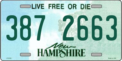 NH license plate 3872663