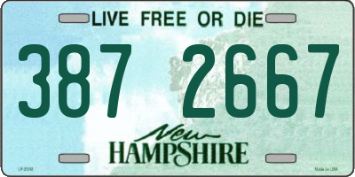 NH license plate 3872667