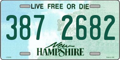 NH license plate 3872682