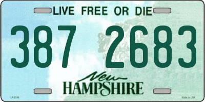 NH license plate 3872683
