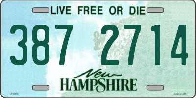 NH license plate 3872714