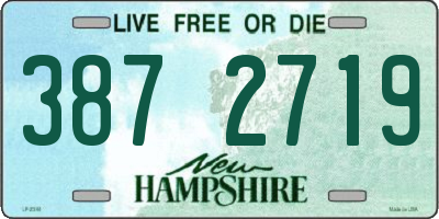 NH license plate 3872719