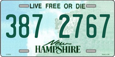 NH license plate 3872767