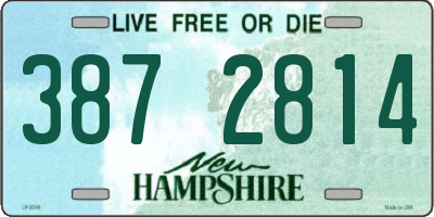 NH license plate 3872814
