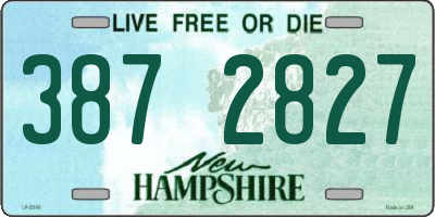 NH license plate 3872827