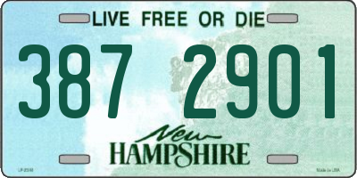 NH license plate 3872901