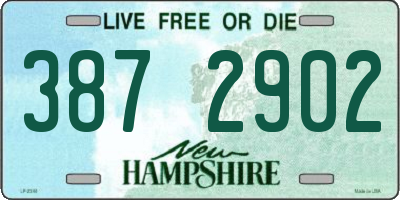 NH license plate 3872902