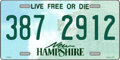 NH license plate 3872912