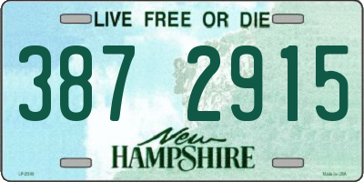 NH license plate 3872915