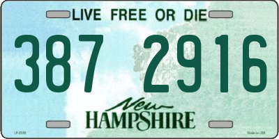 NH license plate 3872916