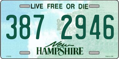 NH license plate 3872946