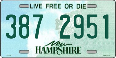 NH license plate 3872951