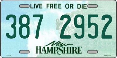 NH license plate 3872952
