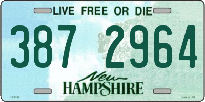 NH license plate 3872964