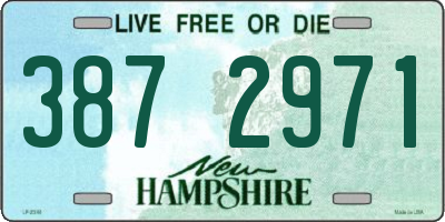 NH license plate 3872971