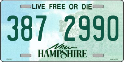 NH license plate 3872990