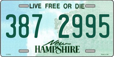 NH license plate 3872995