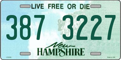 NH license plate 3873227