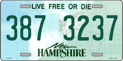 NH license plate 3873237