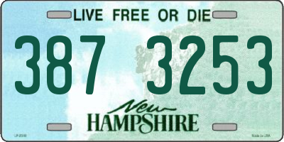 NH license plate 3873253