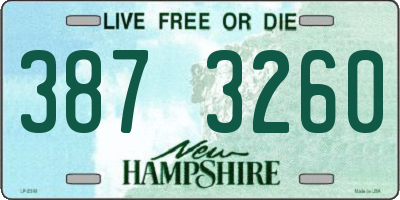 NH license plate 3873260