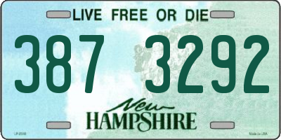 NH license plate 3873292