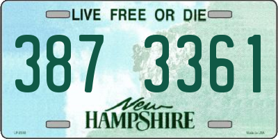 NH license plate 3873361
