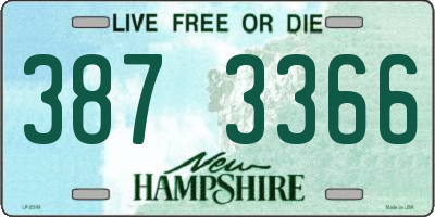 NH license plate 3873366