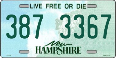 NH license plate 3873367