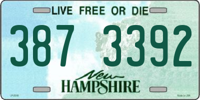 NH license plate 3873392