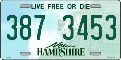 NH license plate 3873453