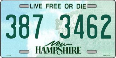 NH license plate 3873462