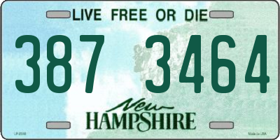 NH license plate 3873464
