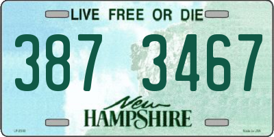 NH license plate 3873467