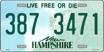 NH license plate 3873471