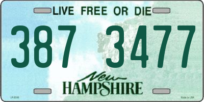 NH license plate 3873477