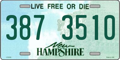 NH license plate 3873510