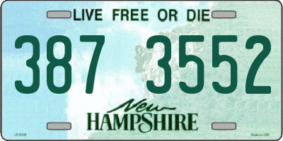 NH license plate 3873552