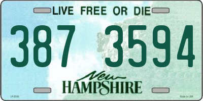NH license plate 3873594