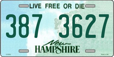 NH license plate 3873627