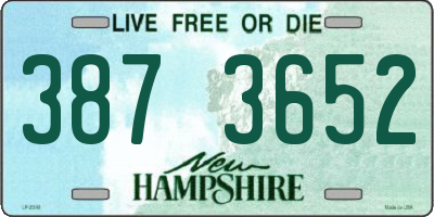 NH license plate 3873652