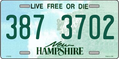 NH license plate 3873702