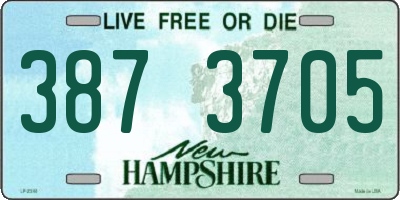 NH license plate 3873705