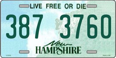 NH license plate 3873760