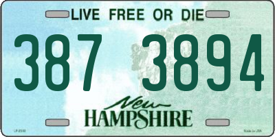 NH license plate 3873894