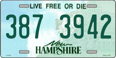 NH license plate 3873942