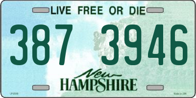 NH license plate 3873946